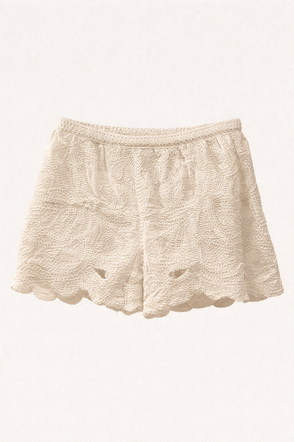 Short brodé ajouré