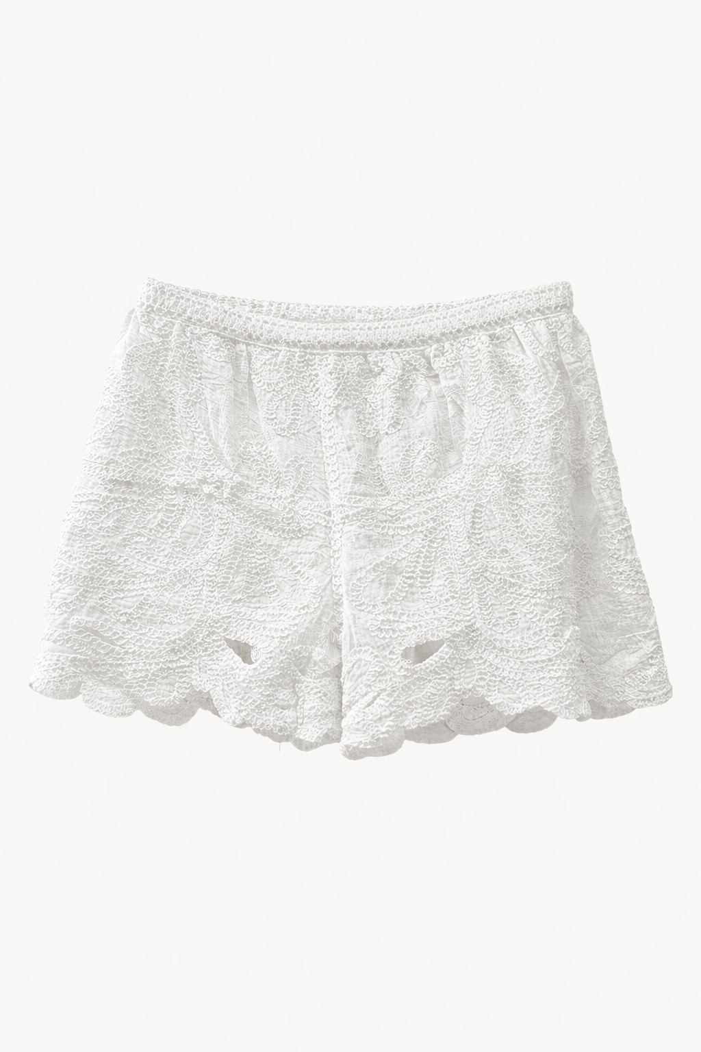 Short brodé ajouré