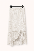Jupe midi ajourée en crochet