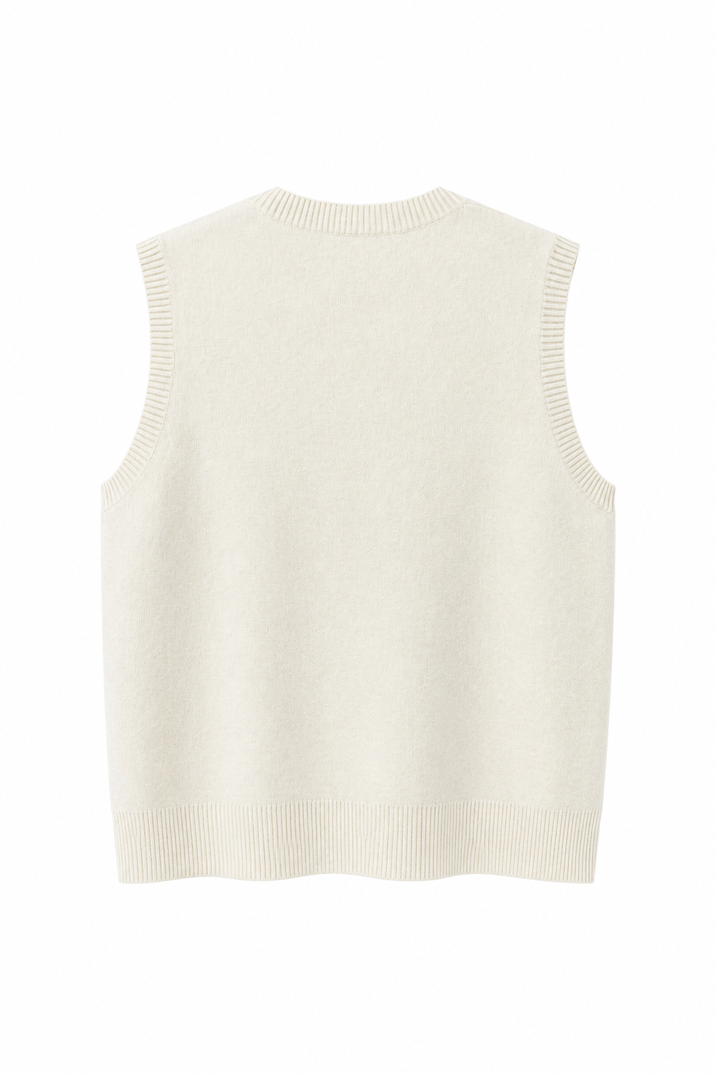 TOP SANS MANCHES EN MAILLE À BOUTONS LATÉRAUX