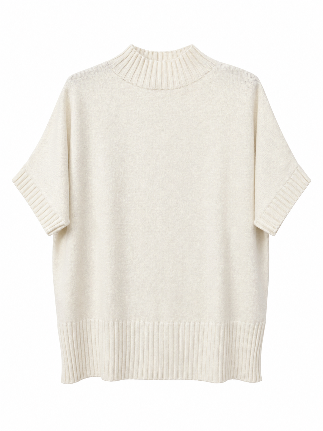 Pull Oversize En Maille À Manches Coutes - vue de face