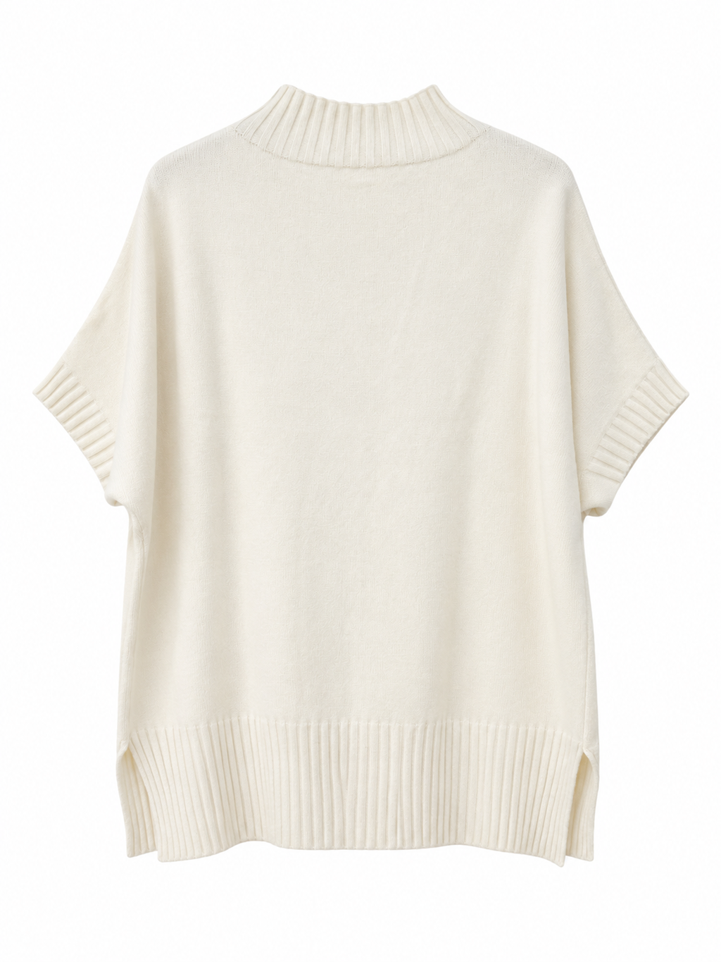Pull Oversize En Maille À Manches Coutes - vue de face