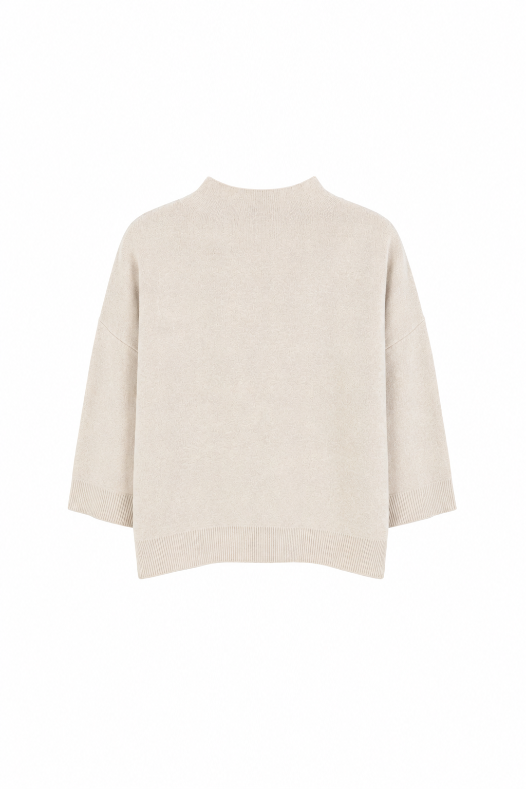 Pull En Maille À Fleurs Brodées - vue de face