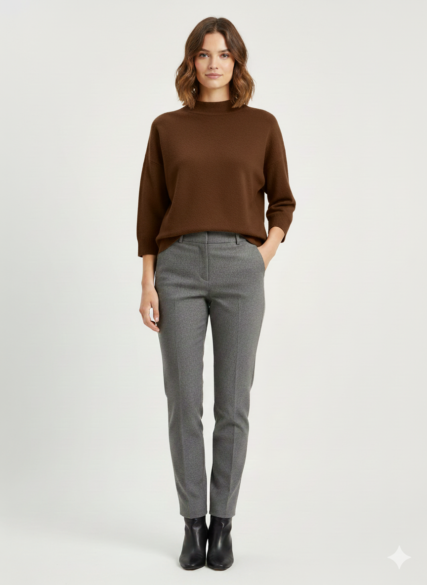 Justine&co Pulls en Maille col round manche courte