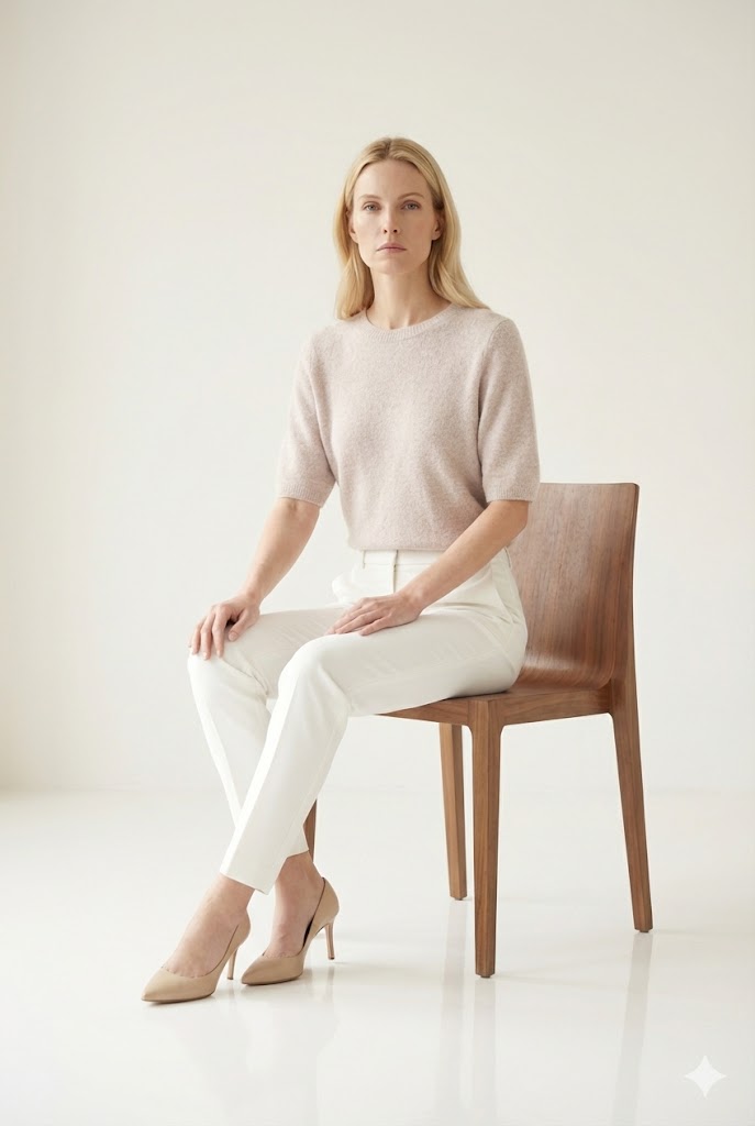 Pull Manches Courtes en Maille Fine